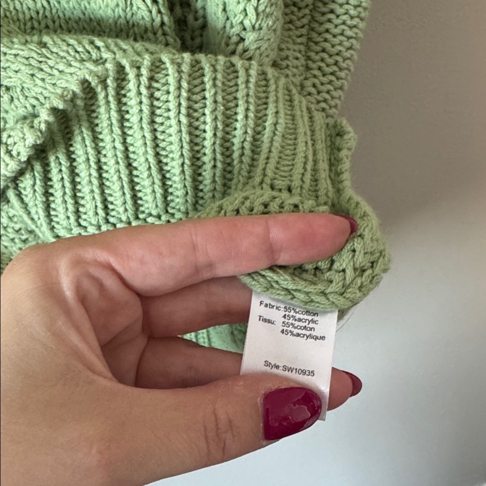 Elan Green Sweater Vest - Picture 3 of 4